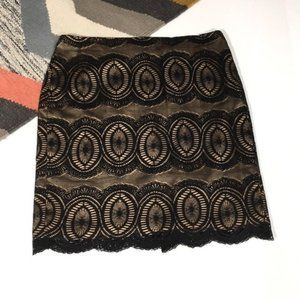 Cache Lace Detail Skirt Size 2